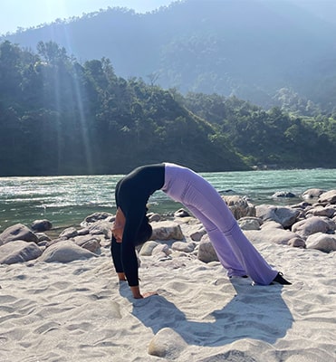 Yoga on the Banks of River Ganga